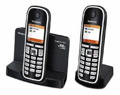 西門子S880無繩電話機套裝 黑白雙色經典，高效辦公首選
